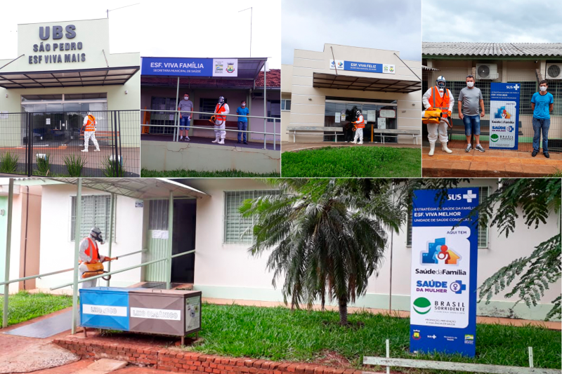 Unidades de Saúde de Três de Maio passam por sanitização